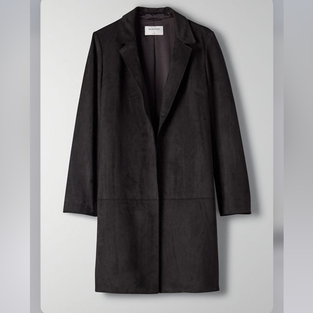 Black Babaton Callahan suede coat